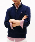TOMMY HILFIGER Maglioni Uomo Blu - CASHMERE ZIP MOCK