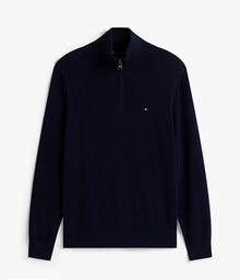 TOMMY HILFIGER Maglioni Uomo Blu - CASHMERE ZIP MOCK
