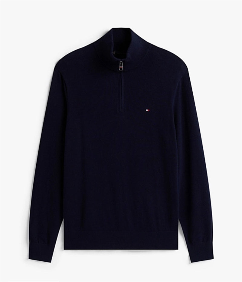 TOMMY HILFIGER Maglioni Uomo Blu - CASHMERE ZIP MOCK