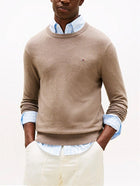 TOMMY HILFIGER Men's Turtleneck Sweaters - Cashmere Crew Neck