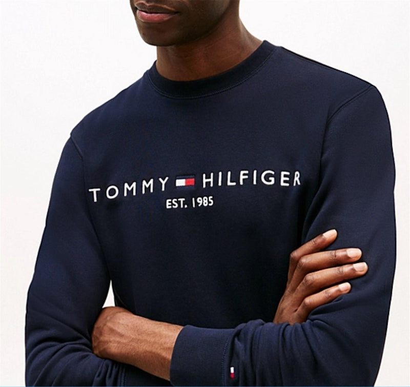 TOMMY HILFIGER Men's Blue Sweatshirt - TOMMY LOGO