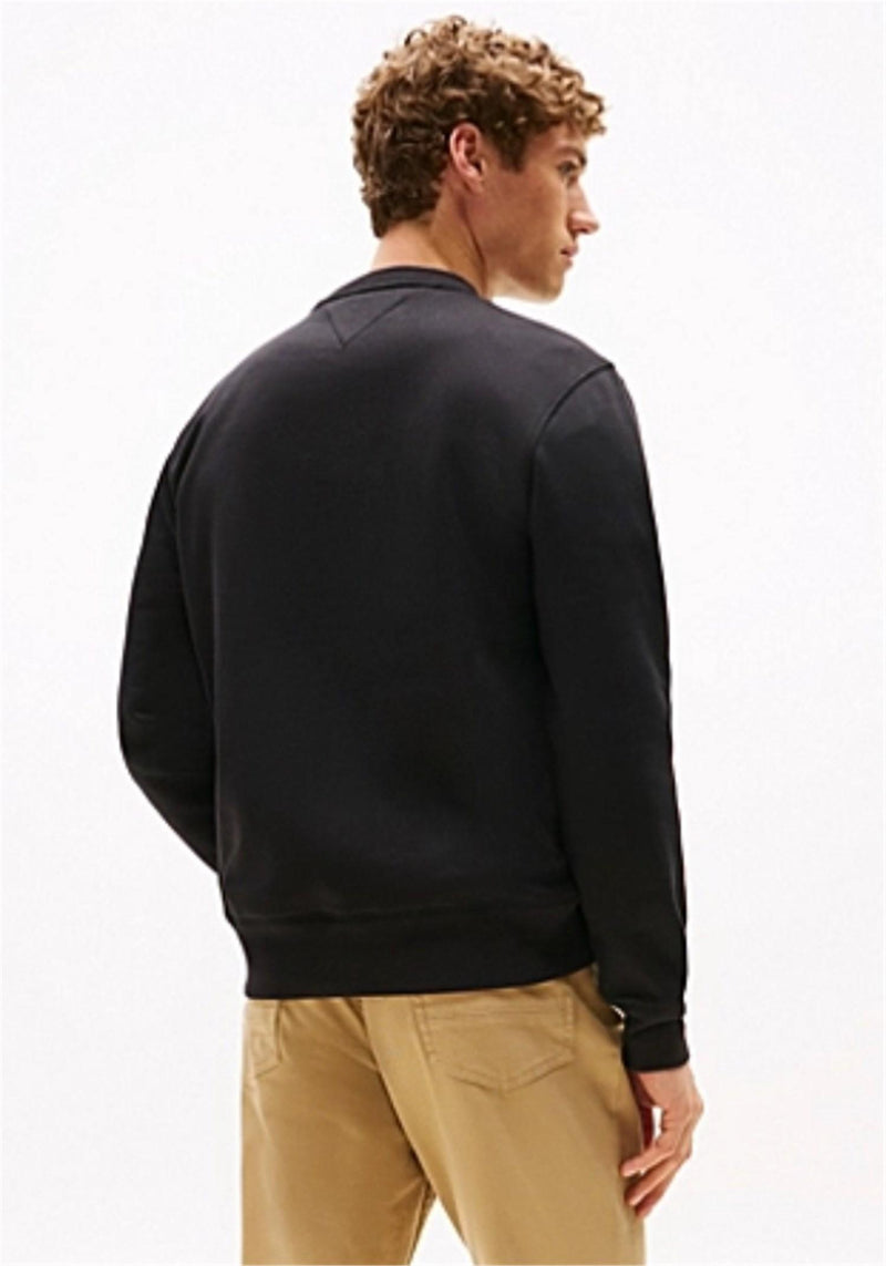TOMMY HILFIGER Men's Black Sweatshirt - TOMMY LOGO