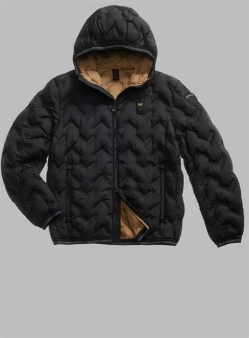 Blauer Men's Black Down Jacket - PIERY