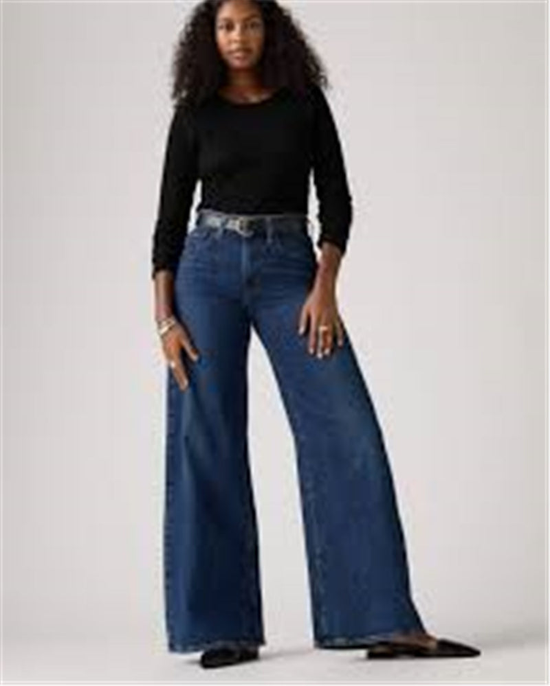 LEVI'S Blue Women's Jeans - 728 HIGH-RISE WIDE LEG