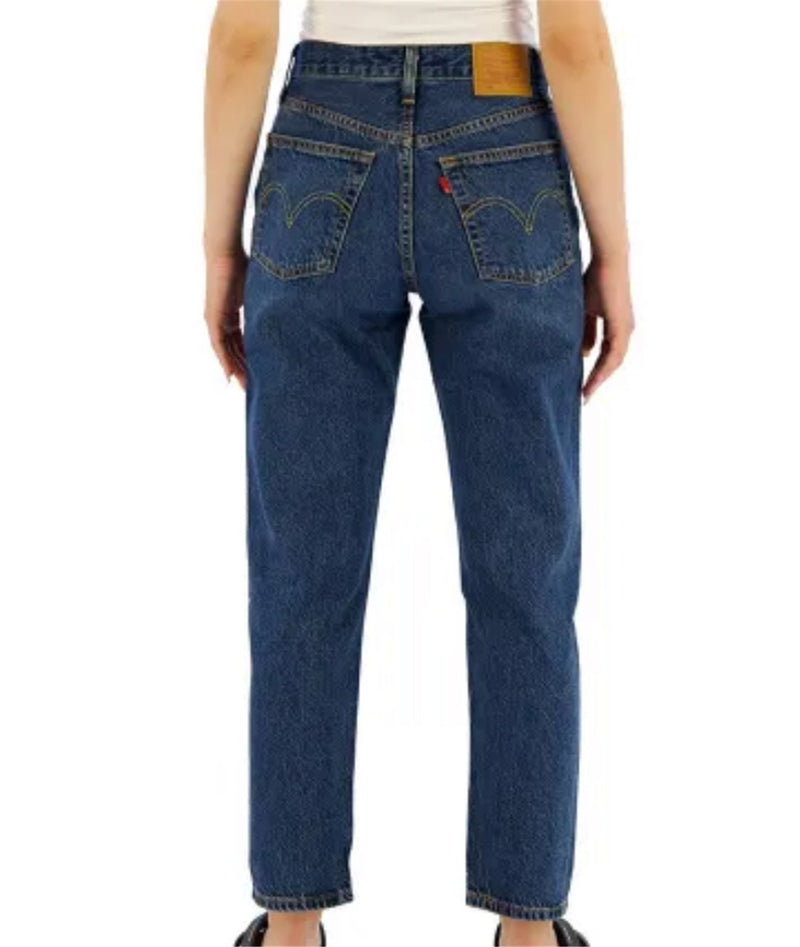 LEVI'S Jeans Women Medium Blue - 501 CROPPED