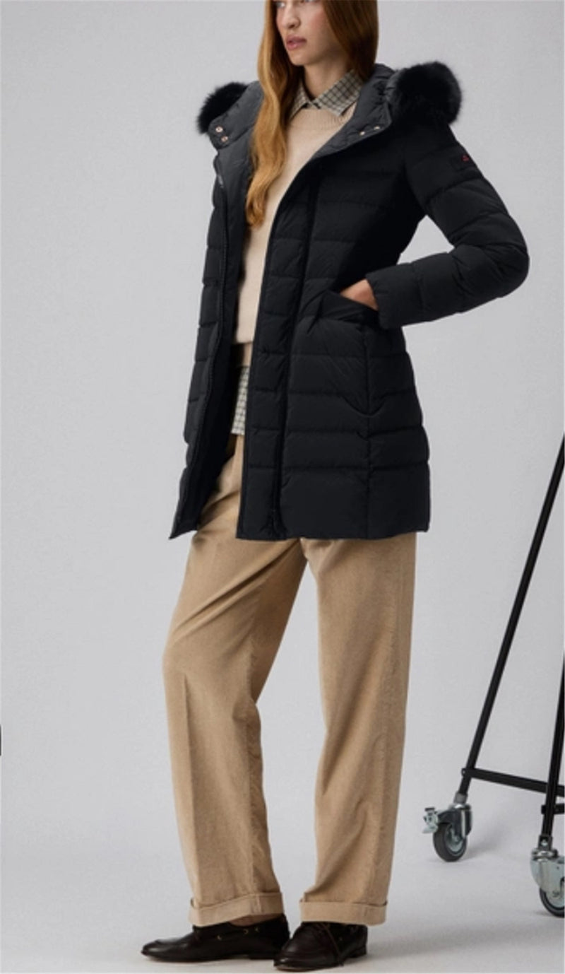 PEUTEREY Piumino Donna Nero - SERIOLA ML 06 FUR