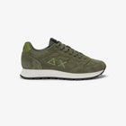 SUN68 Men's Green Sneakers - TOM SUEDE