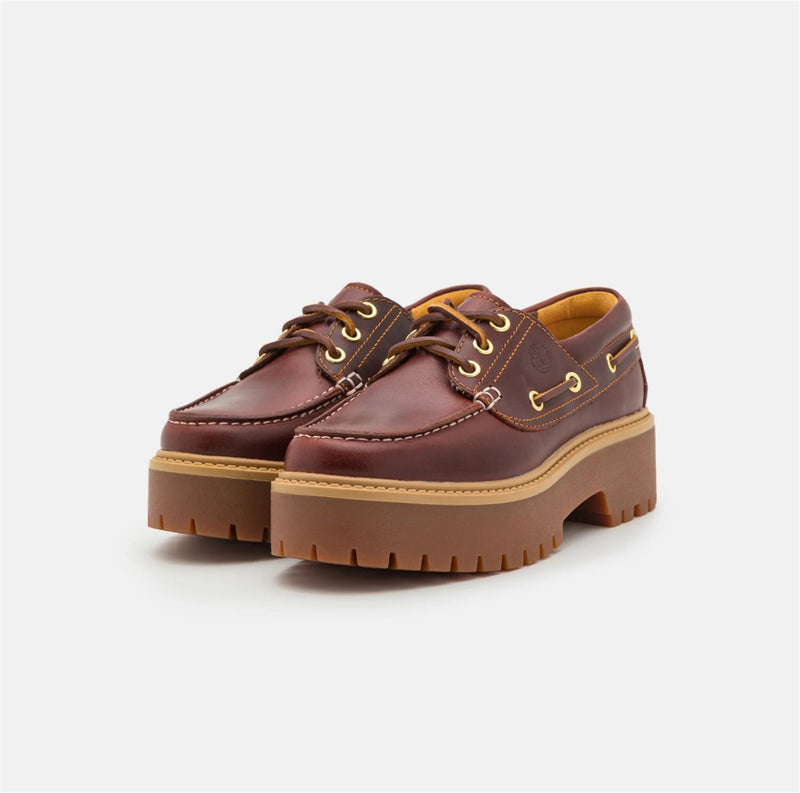 Timberland Women's Lace-Up Shoes Brown - BOAT SHOE