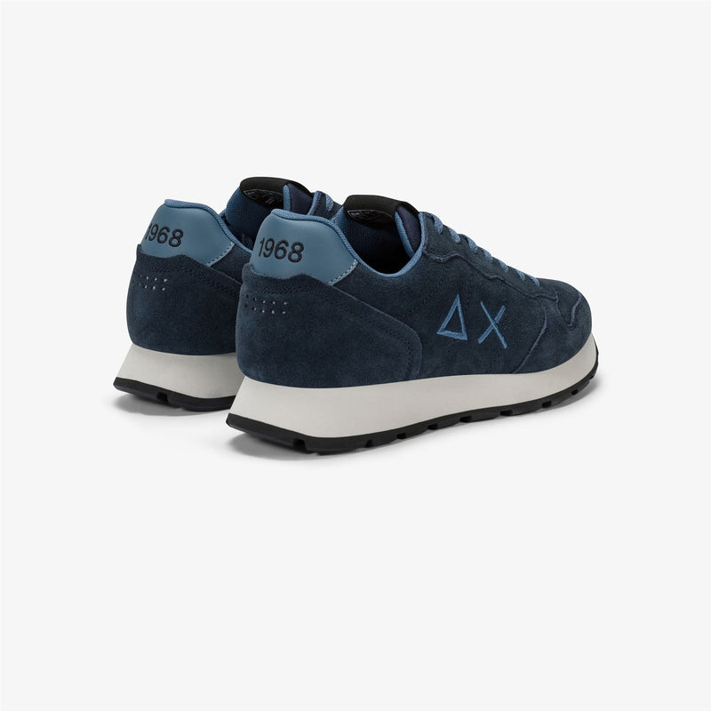 SUN68 Men's Sneakers Blue - TOM SUEDE