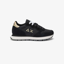 SUN68 Black Women's Sneakers - ALLY GOLD SILVER