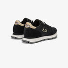 SUN68 Black Women's Sneakers - ALLY GOLD SILVER