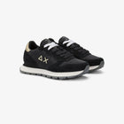 SUN68 Black Women's Sneakers - ALLY GOLD SILVER
