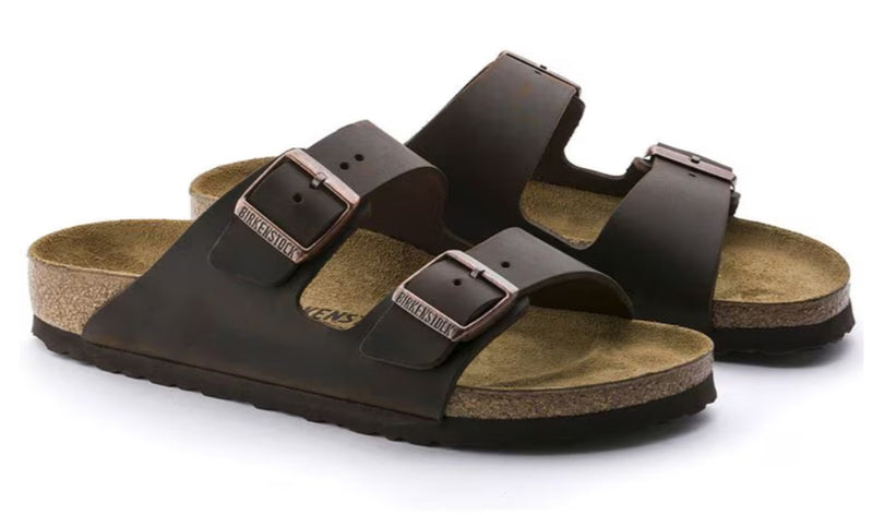 BIRKENSTOCK Men's Sandals Brown - ARIZONA LEATHER