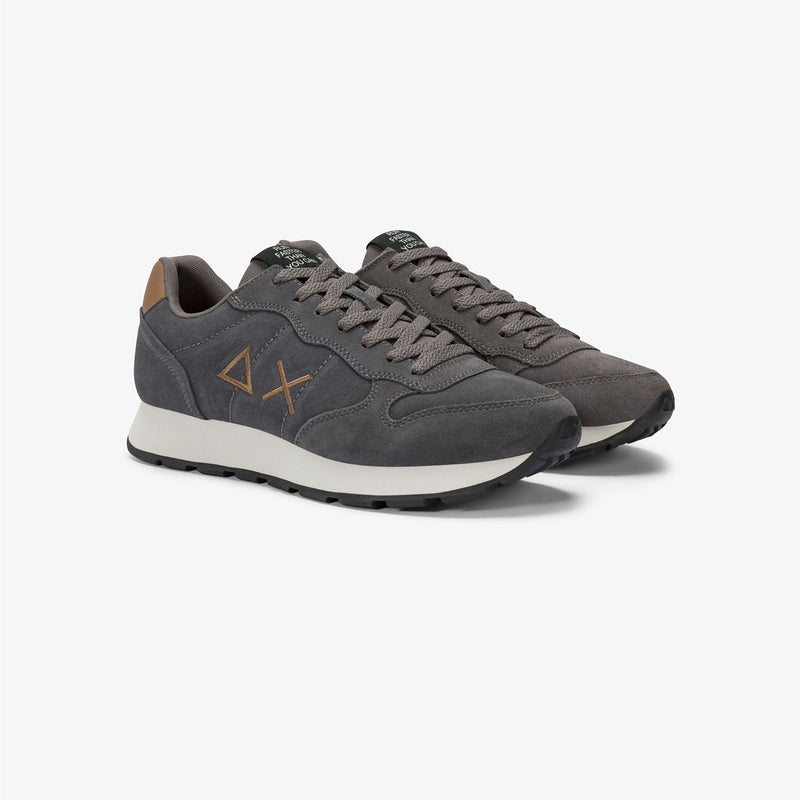 SUN68 Men's Sneakers Grey - TOM SUEDE