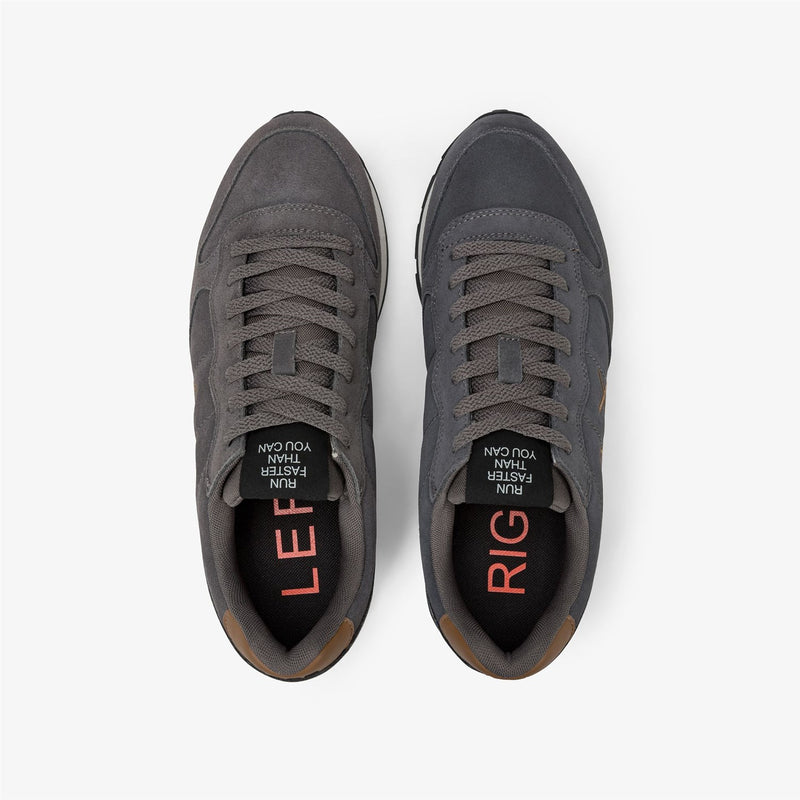 SUN68 Men's Sneakers Grey - TOM SUEDE