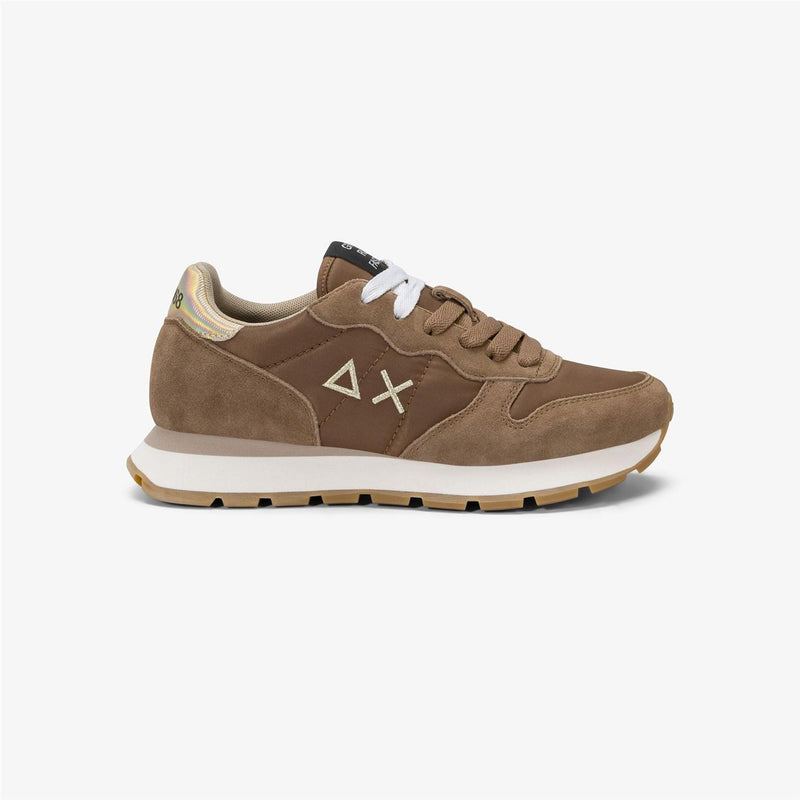SUN68 Brown Women's Sneakers - ALLY GOLD SILVER