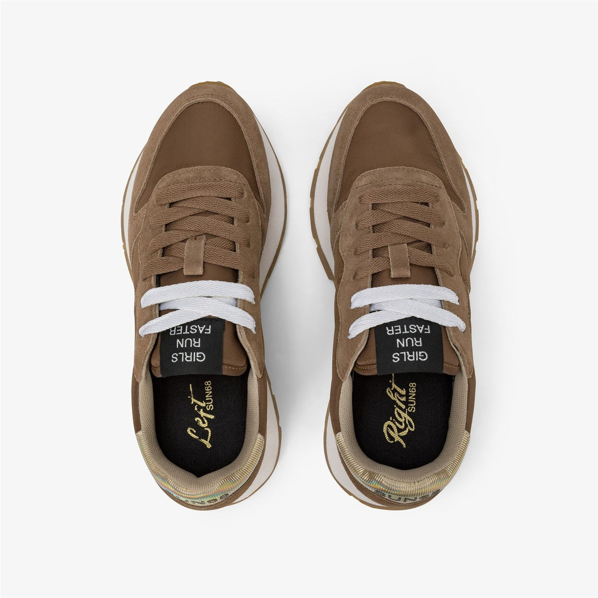 SUN68 Sneakers Donna Marrone - ALLY GOLD SILVER