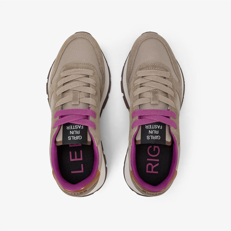 SUN68 Beige Women's Sneakers - ALLY SOLID
