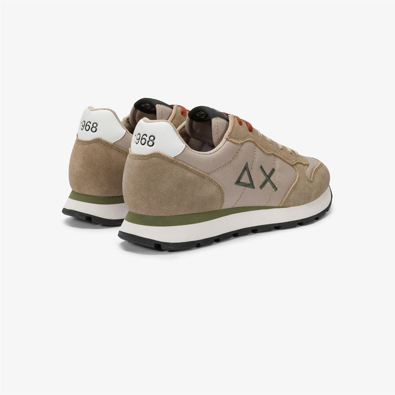 SUN68 Beige Men's Sneakers - TOM SOLID