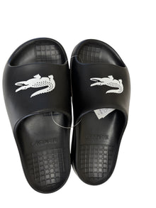 Lacoste Unisex Black Slippers - SERVE SLIDE 2.0