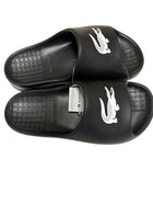 Lacoste Unisex Black Slippers - SERVE SLIDE 2.0
