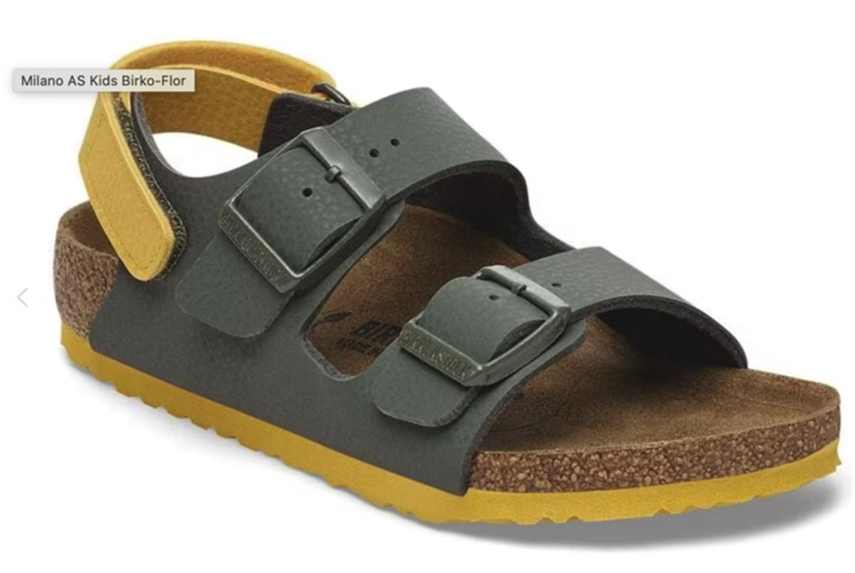 BIRKENSTOCK Unisex Sandals Military Green - MILAN