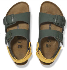 BIRKENSTOCK Unisex Sandals Military Green - MILAN
