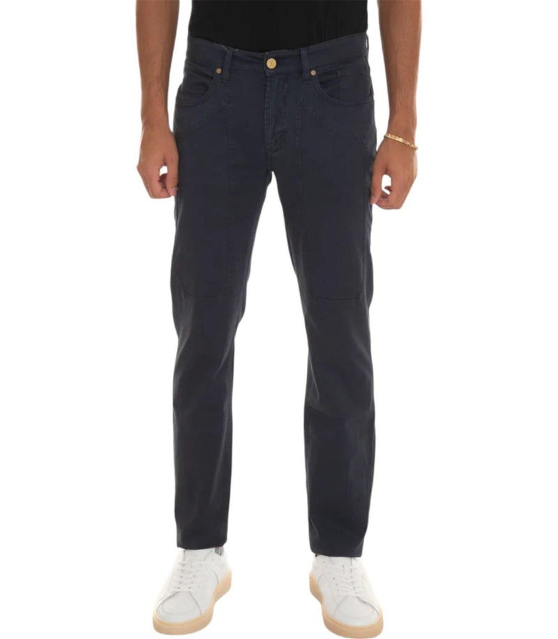 JECKERSON Men's Blue Trousers - JOHN