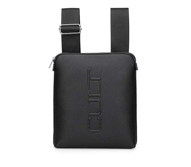Cult Borsa a tracolla Uomo Nero - TRACOLLA FLAT JOHN