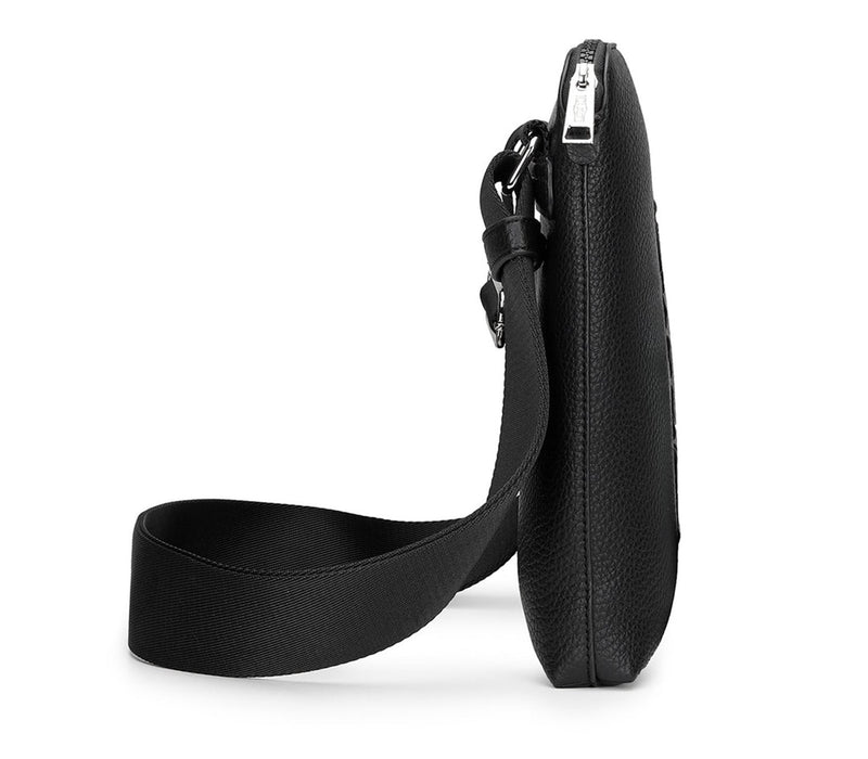 Cult Borsa a tracolla Uomo Nero - TRACOLLA FLAT JOHN