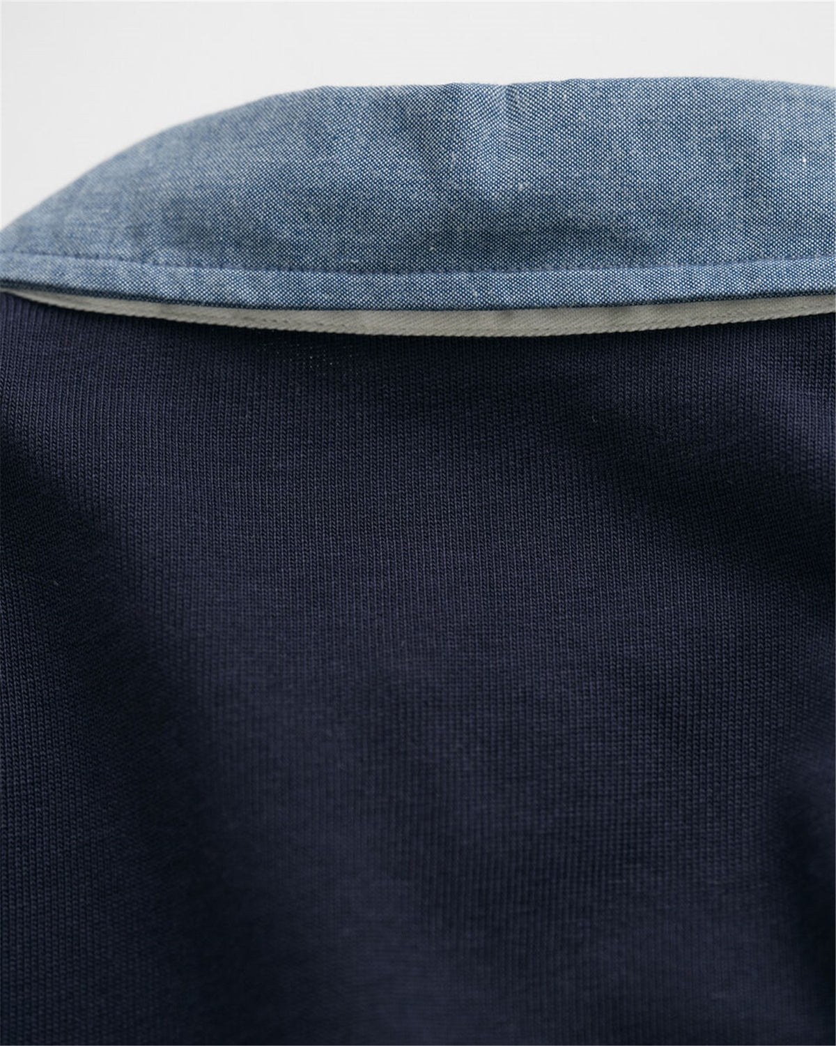 Gant Men's Polo Shirt Dark Blue - REG CHAMBRAY HEAVY RUGGER