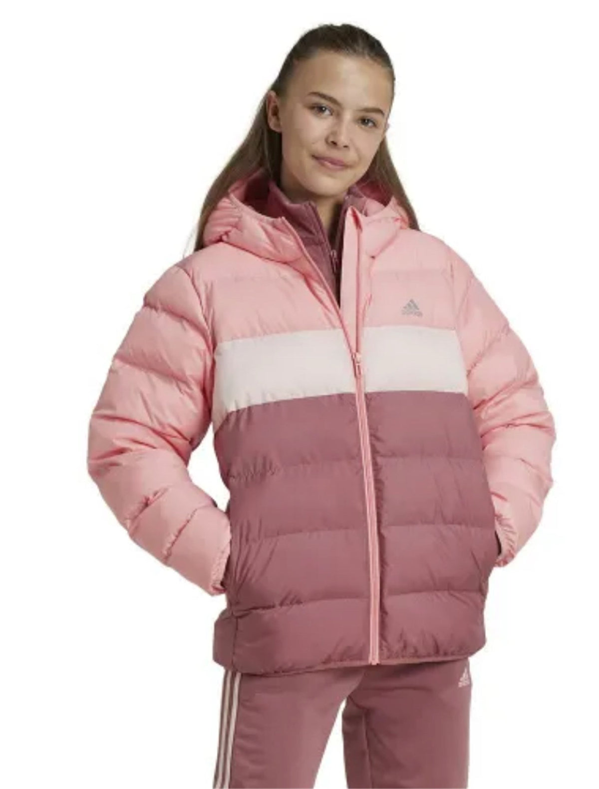 ADIDAS ORIGINALS Piumino Bambina Rosa - J SD JKT