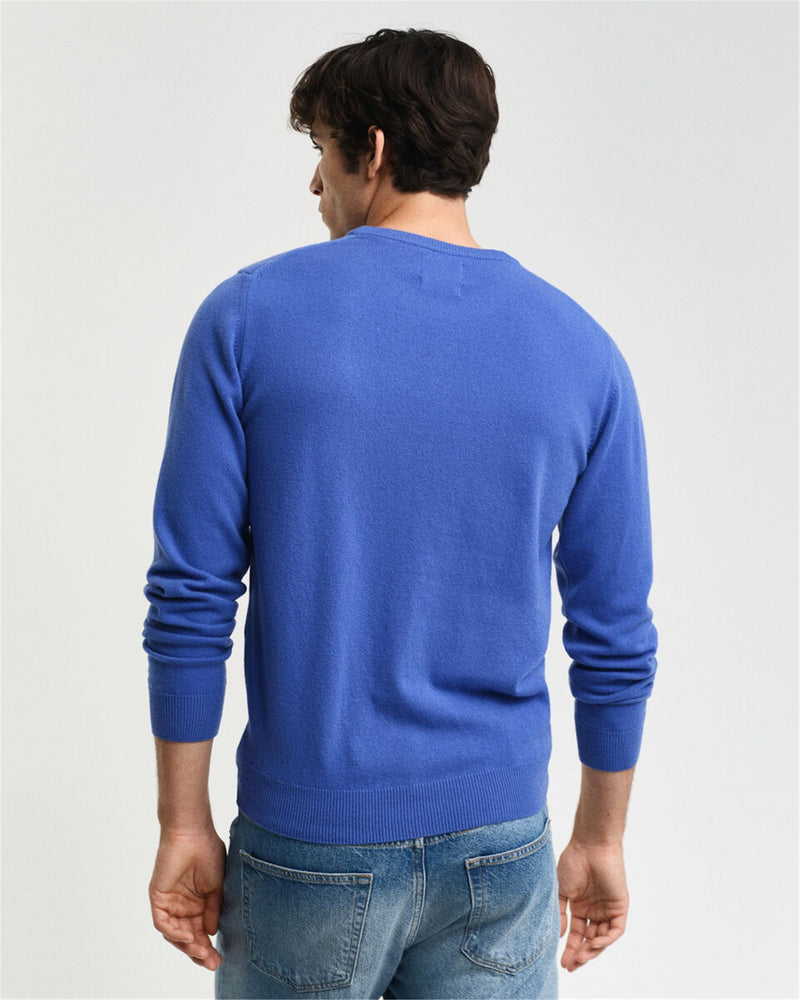 Gant Men's Sweater Light Blue - SUPERFINE LAMBSWOOL C-NECK