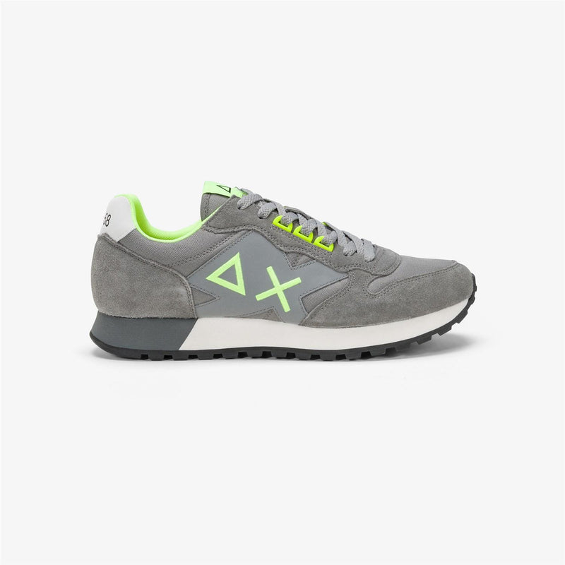 SUN68 Men's Sneakers Grey - JAKI FLUO Z44115