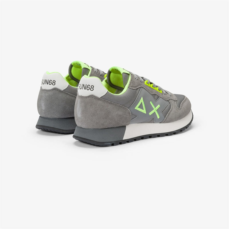 SUN68 Men's Sneakers Grey - JAKI FLUO Z44115