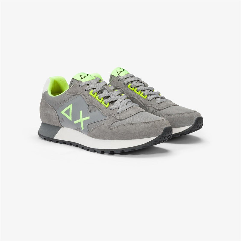 SUN68 Men's Sneakers Grey - JAKI FLUO Z44115
