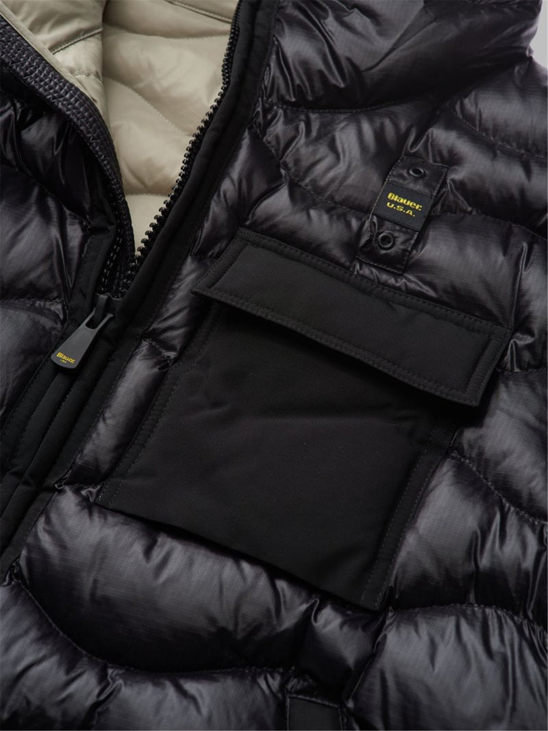 Blauer Men's Black Down Jacket - BRYANT