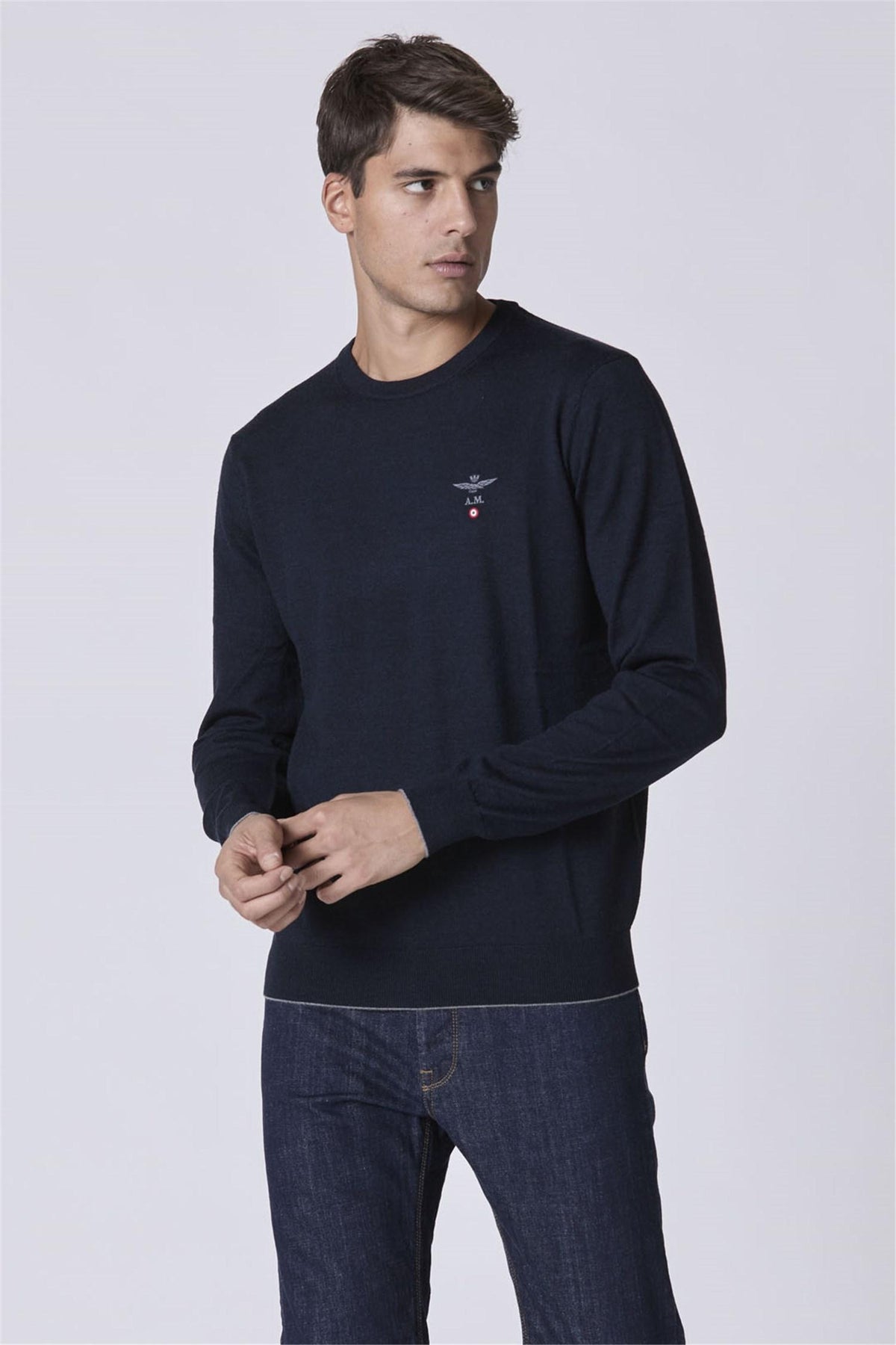 AERONAUTICA MILITARE Men's Blue Shirt - MA1388