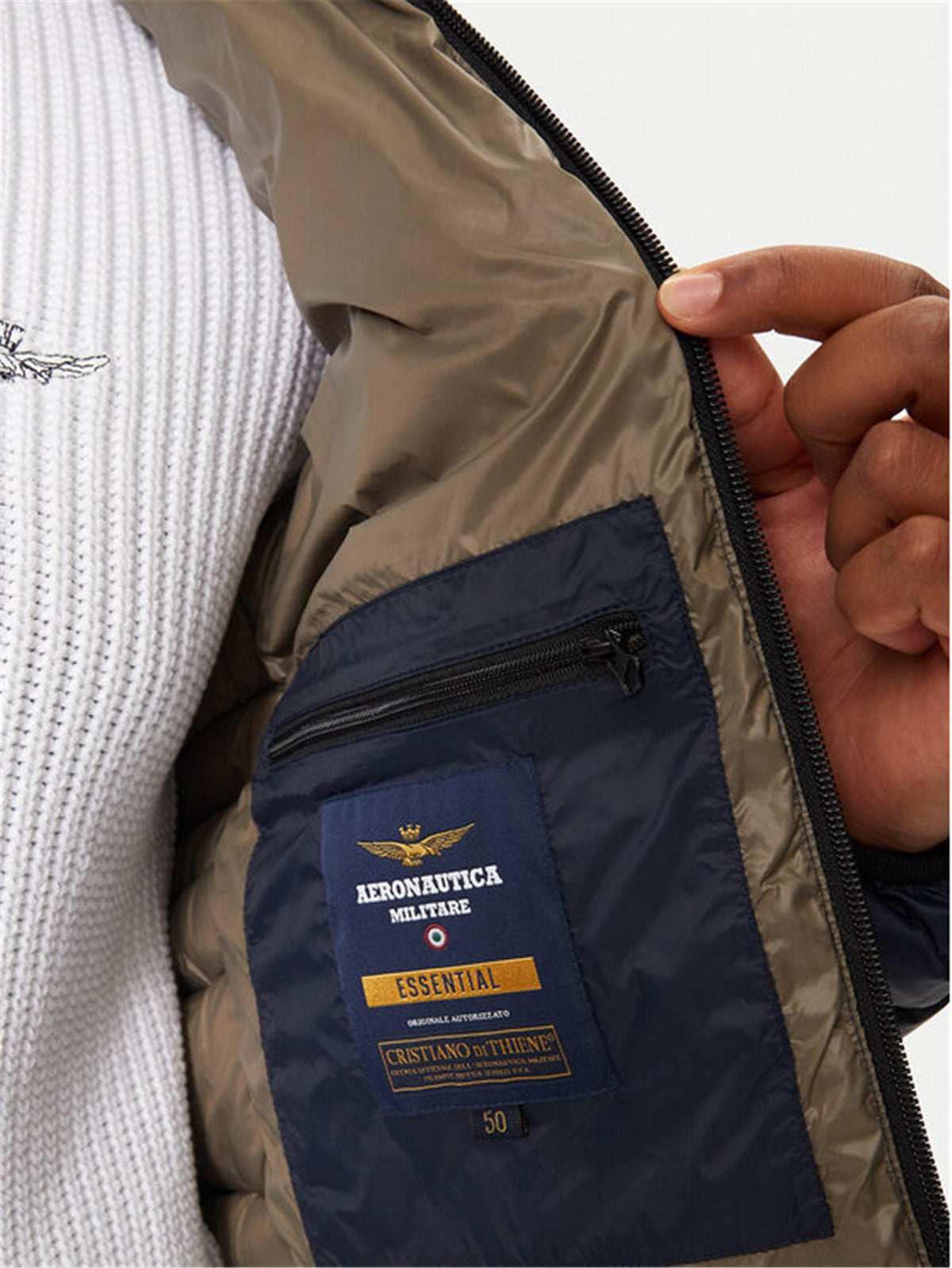 AERONAUTICA MILITARE Men's Navy Blue Jacket - AB2170