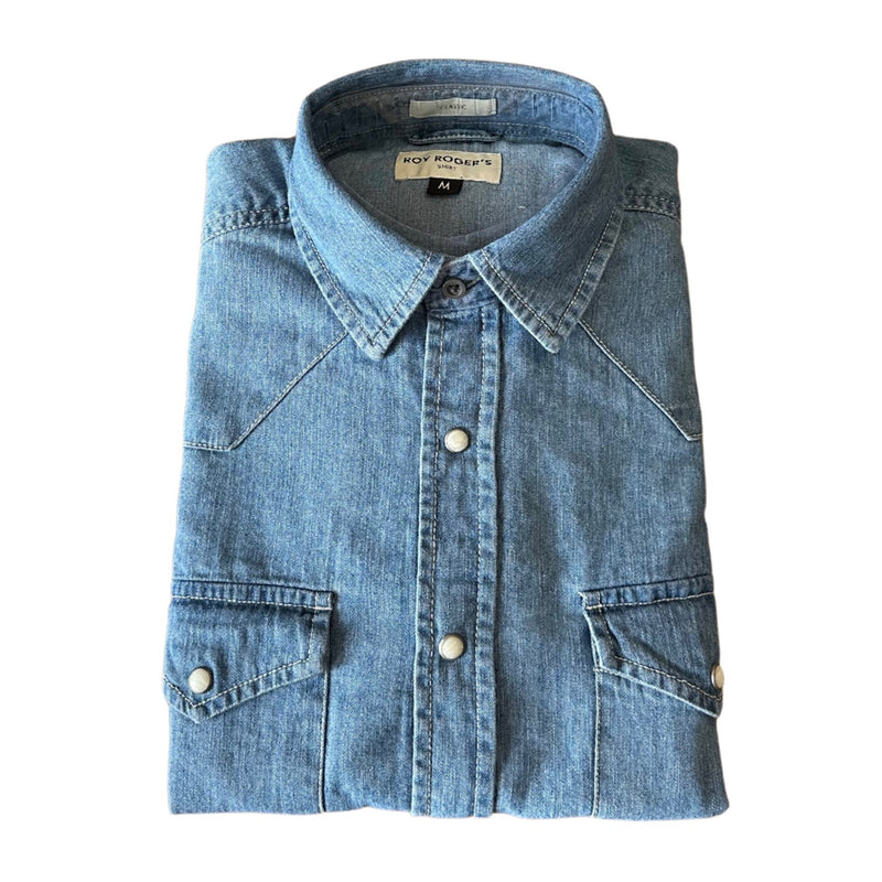 ROY ROGER'S Men's Blue Shirt - Martin Man
