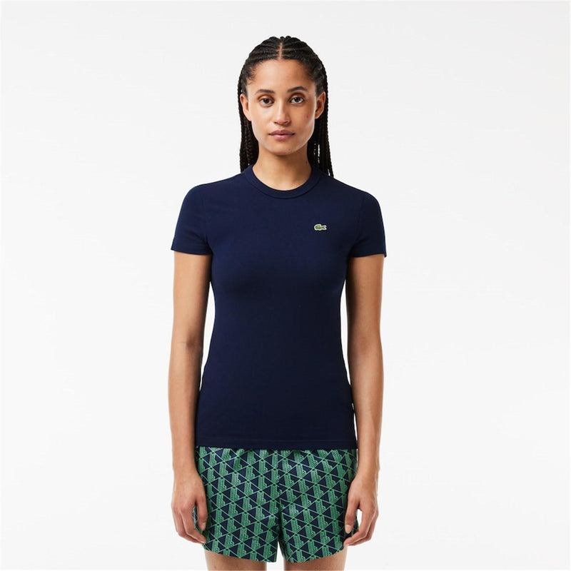 Lacoste Women's Blue T-Shirt - TF7218