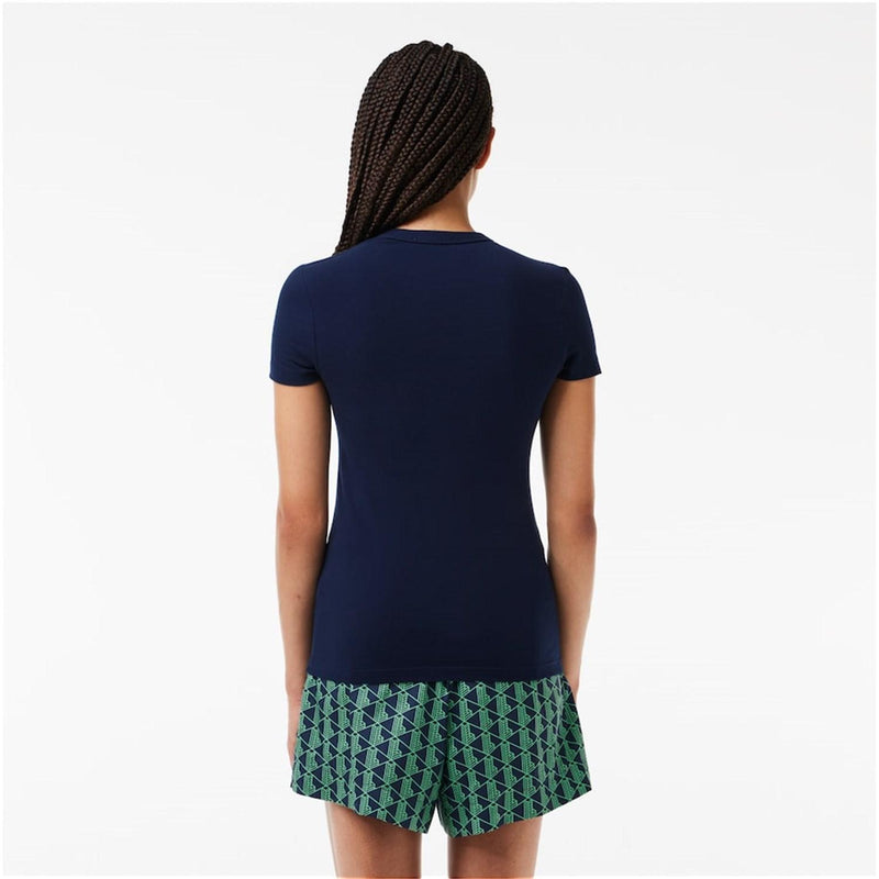 Lacoste Women's Blue T-Shirt - TF7218