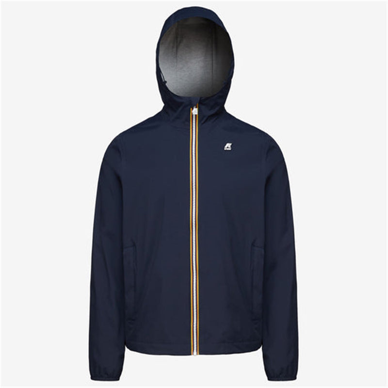 K-WAY Men's Jacket Blue - JACK STRETCH NYLON JERSEY