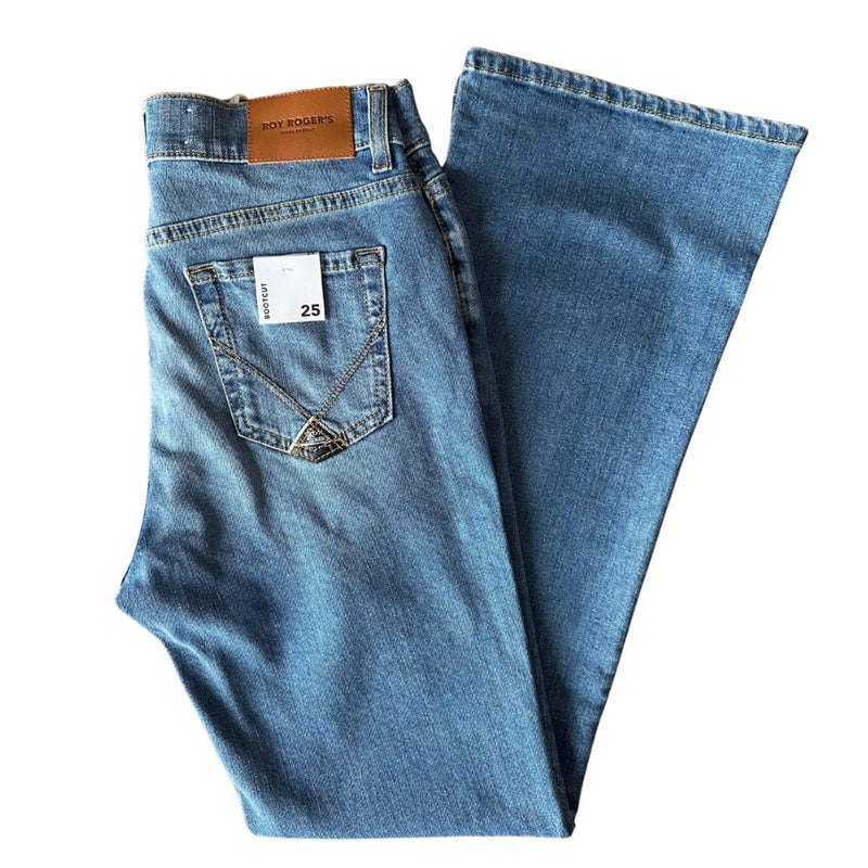 ROY ROGER'S Women's Jeans Medium Blue - Zandra Hem Woman