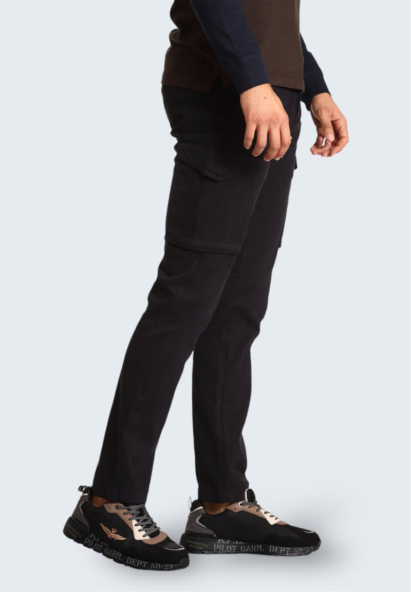 AERONAUTICA MILITARE Men's Black Pants - PA1503