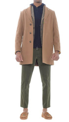 MANUEL RITZ Men's Beige Coat - MANUEL RITZ COAT
