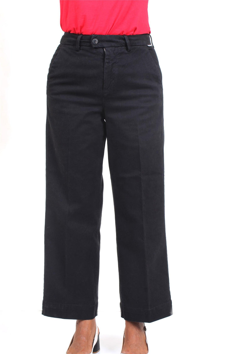 ROY ROGER'S Pantaloni Donna Nero - LALS CUT READ