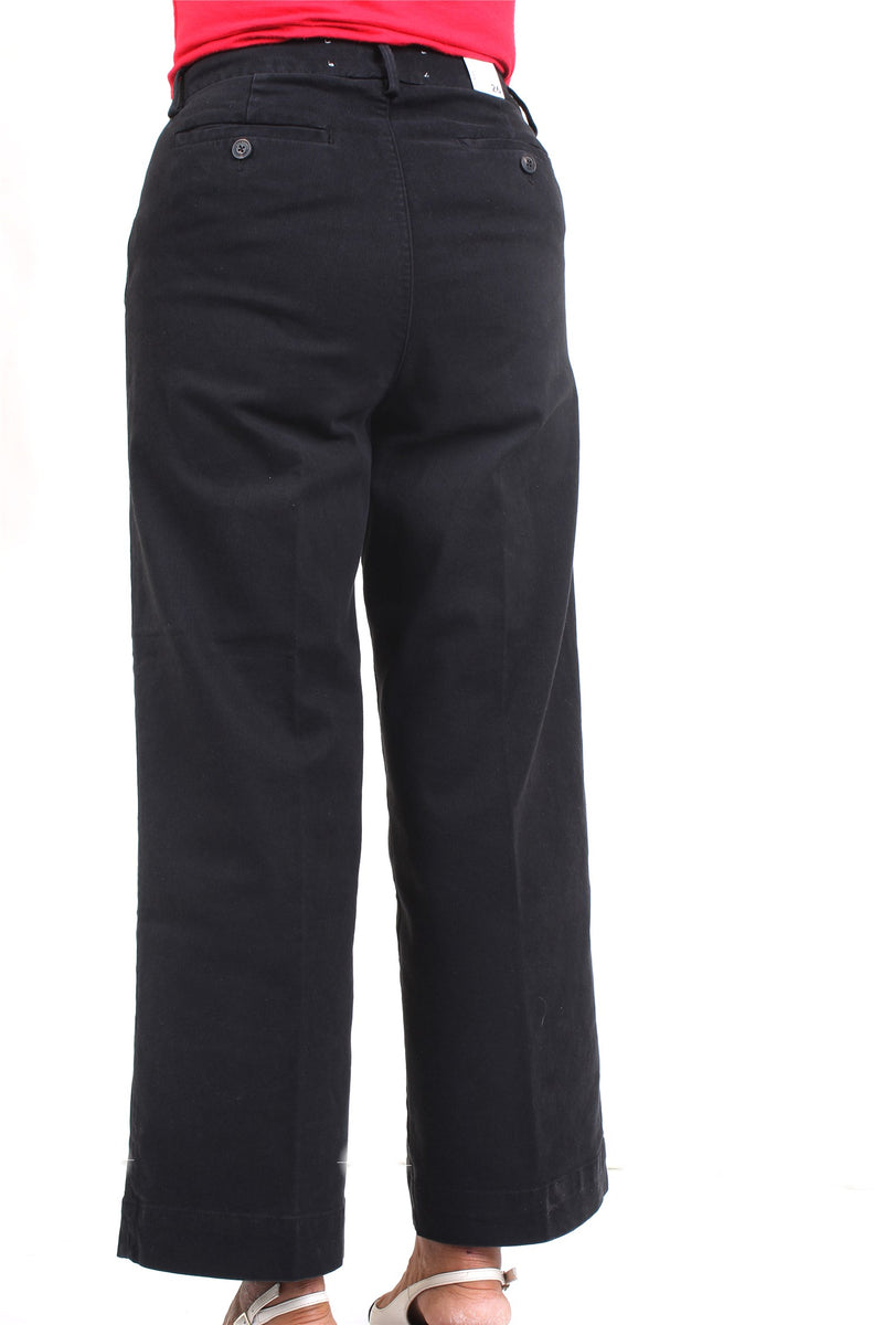 ROY ROGER'S Pantaloni Donna Nero - LALS CUT READ