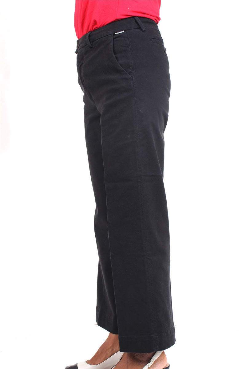 ROY ROGER'S Pantaloni Donna Nero - LALS CUT READ