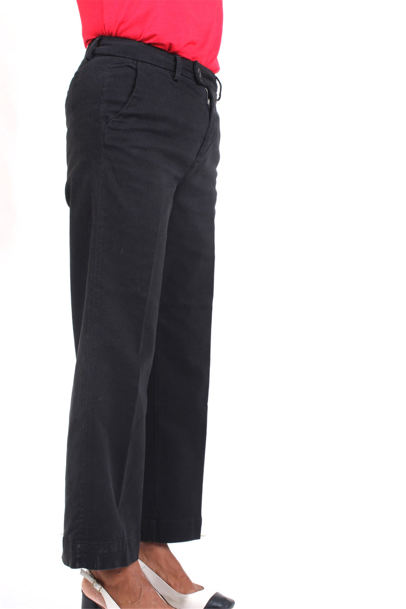 ROY ROGER'S Pantaloni Donna Nero - LALS CUT READ